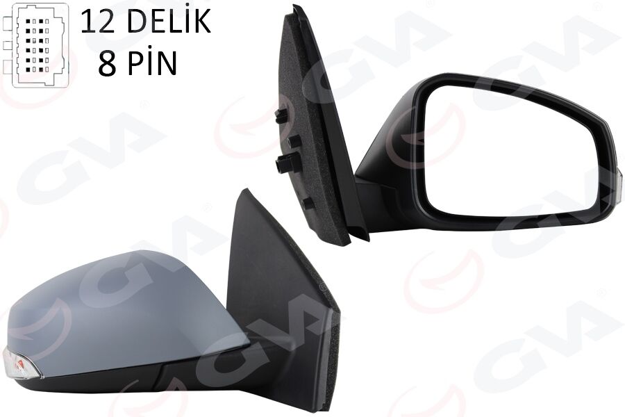 GVA 1011324-1 ELEKTRİKLİ ISITMALI SİNYALLİ KATLANIR SENSÖRLÜ ASTARLI ASFERİK SOL L MEGANE FLUENCE 08-