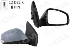 GVA 1011324-1 ELEKTRİKLİ ISITMALI SİNYALLİ KATLANIR SENSÖRLÜ ASTARLI ASFERİK SOL L MEGANE FLUENCE 08-