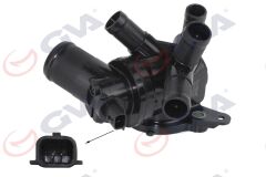 GVA 5114232 TERMOSTAT 95 C KOMPLE RENAULT CLIO IV 12> CAPTUR 13>MEGANE IV 15> DACIA DUSTER 13> DOKKER 12> NISS AN QASHQAI II J11 15> 1.2 TCe H5F