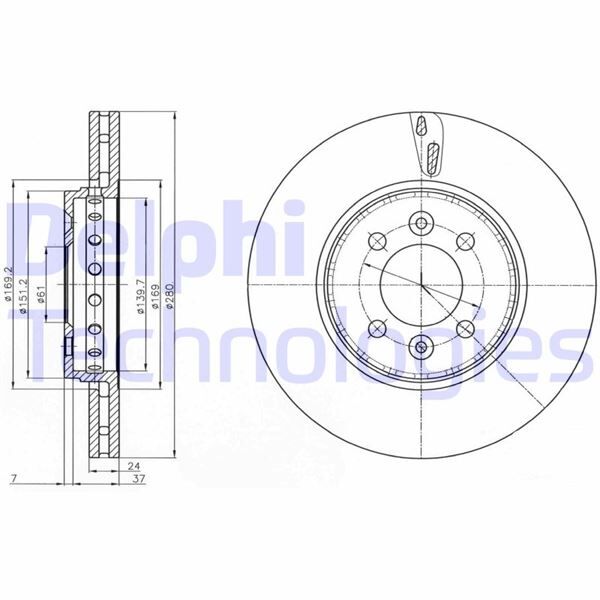 DELPHI BG4536C ÖN FREN AYNASI DİSKİ RENAULT CLIO II 98> CLIO III 05> CLIO V 19> MEGANE I 96> MEGANE II 02> SCENIC I 96> SCENIC II 02> CAPTUR 13> DACIA DOKKER 12> LODGY 12> 280x24x4 DELİK HAVALI ÇİZGİLİ