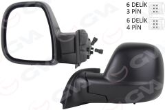 GVA 1045175 DIŞ DİKİZ AYNASI SOL PARTNER-BERLINGO 12-18 ELEKTRİKLİ DESENLİ REZİSTANSLI OTOMATİK AÇMA KAPAMA