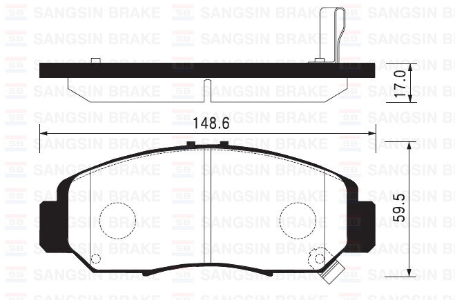 SANGSIN SP2012 ÖN FREN BALATA HONDA CIVIC 1.6L R16A2 R16B2 VTEC sedan FD6 FB7 kasa 06-16 / 1.8L R18A2 FD7 kasa 06-12