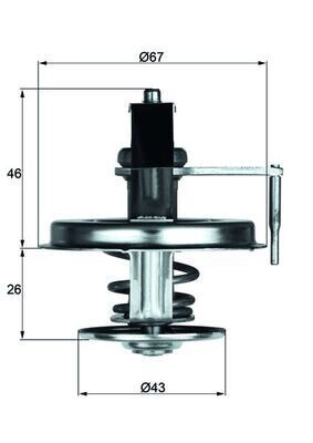 MAHLE TX22.84D TERMOSTAT 84 C MERCEDES S-CLASS M116 M117 W126 C126