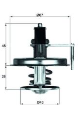 MAHLE TX22.84D TERMOSTAT 84 C MERCEDES S-CLASS M116 M117 W126 C126