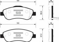 SANGSIN SP1567 ÖN FREN BALATA HONDA CR-V 1.6L N16A2 İ-DTEC dizel 4x2 RE6 kasa 13-> / 2.0L R20 benzinli otomatik v ites RE5 kasa 07-15