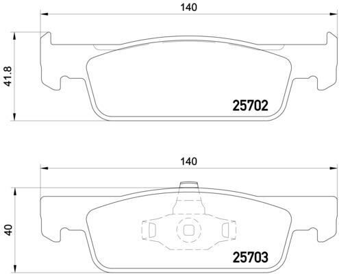 BREMBO P68059 ÖN FREN BALATA RENAULT CLIO IV 12> DACIA LOGAN II 12> SANDERO II 12>