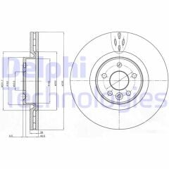 DELPHI BG9077C ON FREN DISK AYNASI HAVALI VOLVO S60 II 10>15 S80 II 06> V60 I 11>15 V70 III 07>15 XC70 II 09>15 336cm CAP