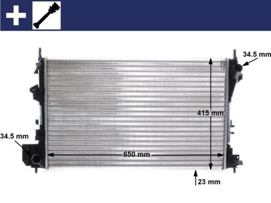 MAHLE CR40000S RADYATÖR VECTRA C-SIGNUM 1.6-1.8 16V 02 > AC KLİMASIZ MEK 650x405x23 8MK376771201