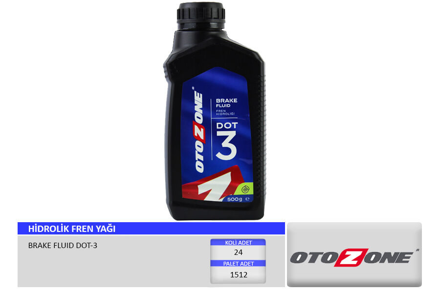OTOZONE CDOT-3 HİDROLİK FREN YAĞI DOT-3 500g