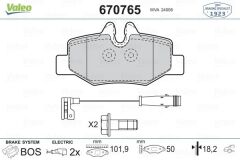 VALEO 670765 FREN BALATASI ARKA MERCEDES VITO W639