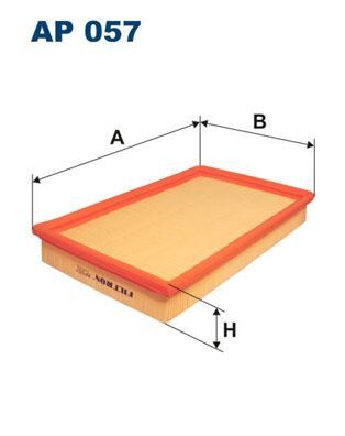 FILTRON AP057 HAVA FİLTRESİ VECTRA A-CALIBRA A 88-95 1.6-1.8-2.0i P607-P807-C5-C8-XANTIA 1.8-2.0