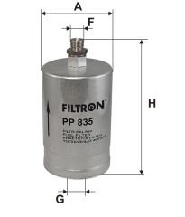 FILTRON FILT PP 835 W124-201 YAKIT FILTRESI H80WK04