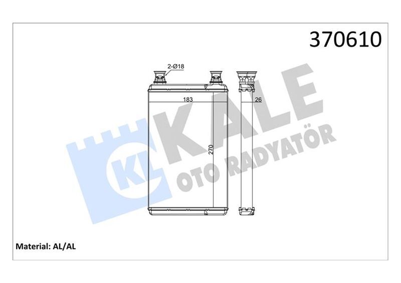 KALE 370610 KALORIFER RADYATORU MERCEDES S-CLASS W221 05>13