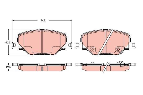 TRW GDB2424 ÖN FREN BALATASI INSIGNIA B 2017> 16 İNÇ JANT