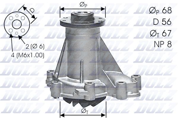 DOLZ M176 DEVIRDAIM POMPASI MERCEDES OM601 OM602 OM603 OM605 W201 W202 W124 W210 W463 W140 W638 B901>B904