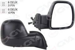 GVA 1045172 DIŞ DİKİZ AYNASI SAĞ PARTNER-BERLINGO 12-18 ELEKTRİKLİ DESENLİ REZİSTANSLI SENSÖRLÜ