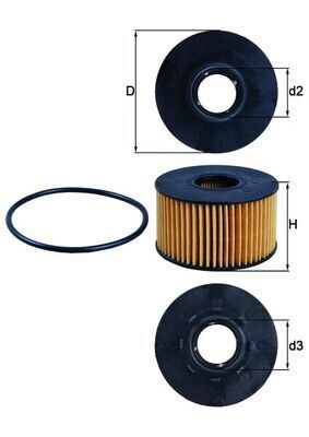 MAHLE OX191D YAĞ FİLTRESİ FORD TRANSİT V184-MONDEO-JAGUAR X-TYPE 01> 2.0-2.4 TDCİ