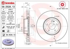 BREMBO 09D52813 FREN DISKI ON MERCEDES W205 S205 C205 A205 W213 S213 C238 A238 X253 C253