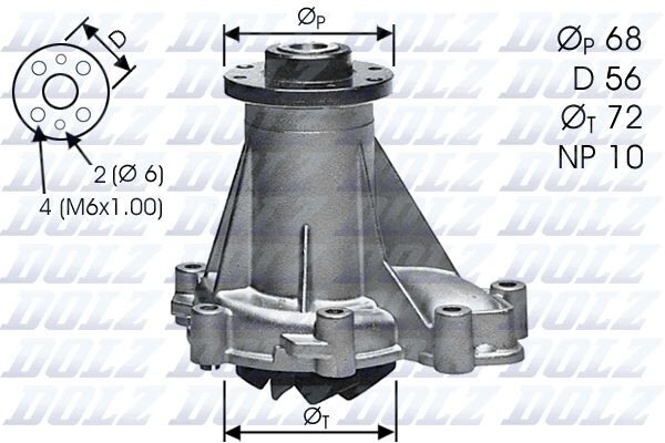 DOLZ M276 DEVIRDAIM POMPASI MERCEDES OM601>OM606 W124 S124 W202 S202 W210 S210 W140 W463