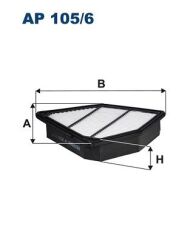 FILTRON AP105.6 HAVA FİLTRESİ HONDA CR-V 1.6L N16A2 N16A4 İ-DTEC dizel RE6 kasa 4x4 13->