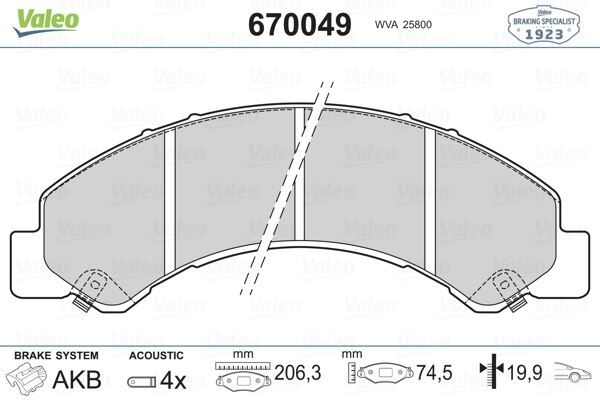 VALEO 670049 ÖN BALATA ISUZU
