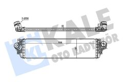 KALE 360340 INTERCOOLER FORD FOCUS IV 17> 1.0-1.5 ECOBOOST 30MM