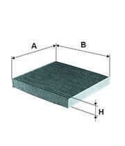 FILTRON FILT K 1187A CIVIC (FD, FB, FK) : CRV (RE, RM) 2.0/2.2 i-CTDI/1.6 i-DTEC 07-16 : ACCORD (CL, CN, CU) 2.0/2.4/2.2 i-CTDI 03- POLEN FILTRESI KARBON