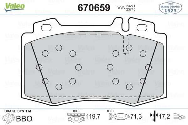 VALEO 670659 FREN BALATASI ON MERCEDES AMG W203 S203 C209 C219 W211 W220