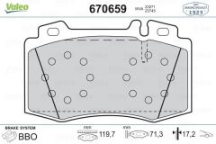 VALEO 670659 FREN BALATASI ON MERCEDES AMG W203 S203 C209 C219 W211 W220