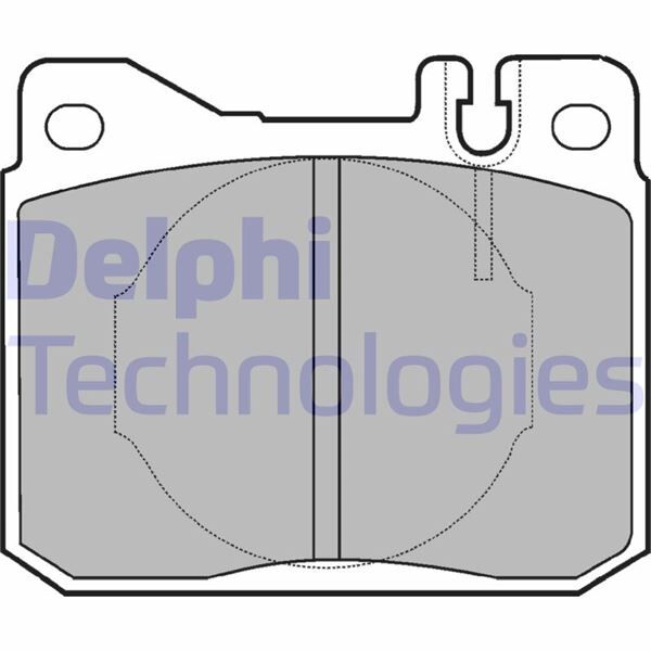 DELPHI LP221 FREN BALATASI ON MERCEDES W123 C123 W126 C126 R107