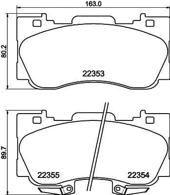 VALEO 671126 ÖN DİSK FREN BALATASI FORD MUSTANG 2.3/5.0 12/14>