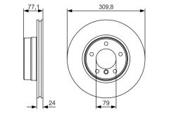 BOSCH 0986479S29 FREN DISKI ON BMW E60 E61 E63 E64