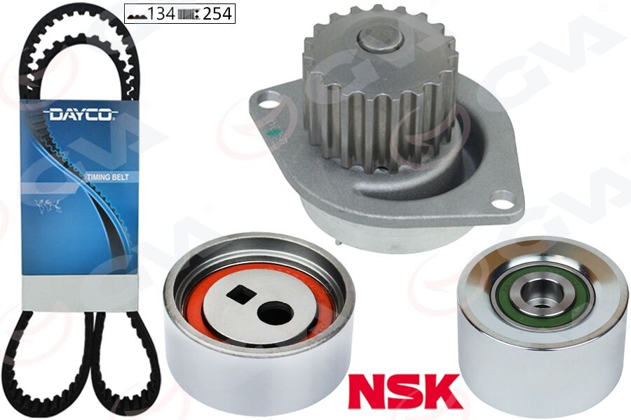 GVA 59WPK4310 EKSANTRİK GERGİ KİTİ 134x254 P106 II 1.6 96- TU5J4 -SAXO 1.6 96-03 TU5JP4 K015458XS