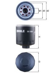 MAHLE OC1539 YAG FILTRESI TRANSIT V363 17> 4 4 105PS 130PS 170PS 2.0 ECOBLUE