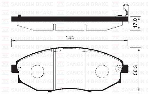 SANGSIN SP1193 ÖN FREN BALATA CHEVROLET EPICA 2.0L 2.5L 06->