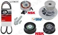 GVA 59WPK9003-1 DEVİRDAİMLİ EKSANTRİK GERGİ KİTİ ASTRA F-CORSA B-VECTRA B 1.4i-1.6i-1.8i 16V X14XE-X16XEL-X18XE