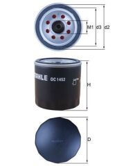 MAHLE OC1452 YAĞ FİLTRESİ FOCUS IV 17> KUGA III 19> 2.0 ECOBLUE