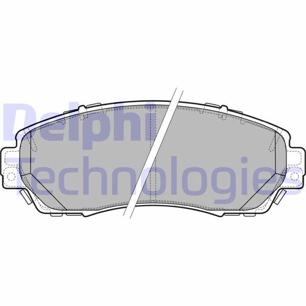 DELPHI LP2710 ÖN FREN BALATA HONDA CR-V 1.6L N16A2 İ-DTEC dizel otomatik vites 4x4 RE6 Kasa 13-> - Aşınma ikaz soketli