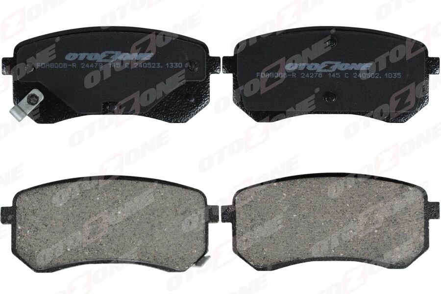 OTOZONE FDA8006-R ARKA FREN BALATA HYUNDAI i10 1.0L 1.1L 08-13 / KIA PICANTO 1.0L 1.1L 05-11 - Aşınma ikaz soketli