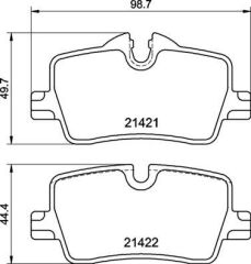 BREMBO P06113 FREN BALATASI ARKA BMW G20 G21 G28 G22 G23 G26