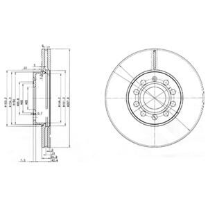 DELPHI BG3833 ÖN FREN AYNASI AUDI A3-A1 VW GOLF-POLO-CADDY-EOS-JETTA 03 >