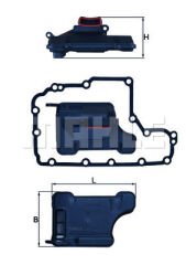 MAHLE HX157D OTOMATİK ŞANZIMAN FİLİTRESİ CONTASI ASTRA F-G-H CORSA B-C-D VECTRA B F13 F17 ŞANZIMAN