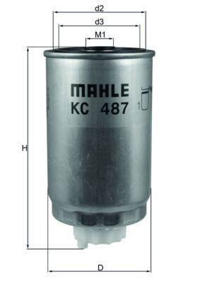 MAHLE KC487 YAKIT FİLTRESİ FIAT FREEMONT 11>15 DODGE CALIBER 10> JEEP COMPASS 11> PATRIOT 11>17 2.0 JTD 2.2 JTD 2.8 JTD