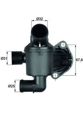 MAHLE TI35.87 TERMOSTAT KOMPLE 87C AMAROK CRAFTER CKUB CSLB CDCA CDBA CKTB CKTC CKUC