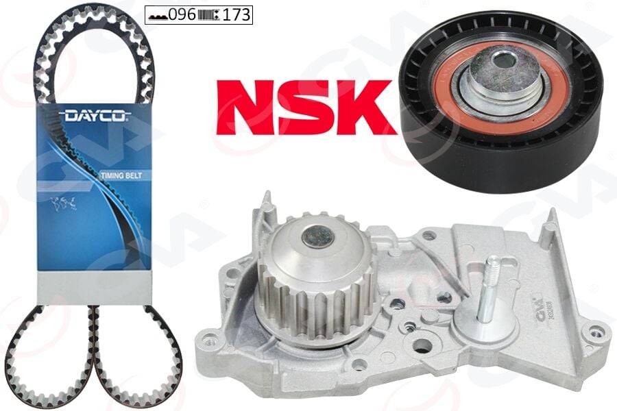 GVA 59WPK1920 DEVİRDAİMLİ EKSANTRİK GERGİ KİTİ 096x173 DACIA LOGAN 04> SANDERO 08> DOKKER 13> 1.4 K7J 1.6 K7M