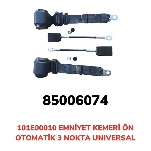 AFT 101E00010 EMNİYET KEMERİ ÖN 3 NOKTA OTOMATİK UNIVERSAL