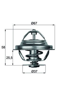 MAHLE TX20.80D TERMOSTAT 80 C MERCEDES OM616 W123 W460
