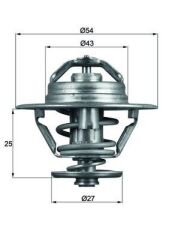 MAHLE TX93.83D TERMOSTAT 83C BOXER-JUMPER-MOVANO-MASTER-DAILY 2.5-2.8 D-HDI-TDI-JTD