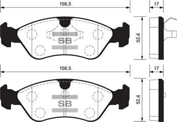 SANGSIN SP1078 ÖN BALATA ASTRA F 91-98 CALIBRA-OMEGA-VECTRA A 1.8-2.0 88-95 GDB891-GDB1300-GDB3116