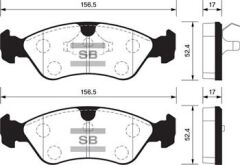SANGSIN SP1078 ÖN BALATA ASTRA F 91-98 CALIBRA-OMEGA-VECTRA A 1.8-2.0 88-95 GDB891-GDB1300-GDB3116